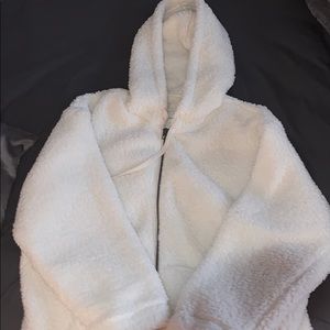 American eagle white Sherpa jacket
